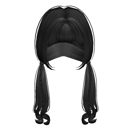 Soft Curly Braided Pigtails Hair - Roblox