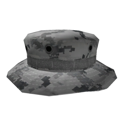 Snow camo boonie hat top