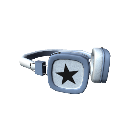 Roblox Item Y2K Blue On Neck Headphones 1.0