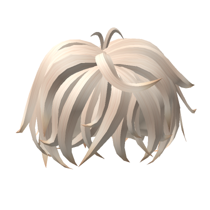 Fluffy Messy Boy Hair (Black to White)'s Code & Price - RblxTrade