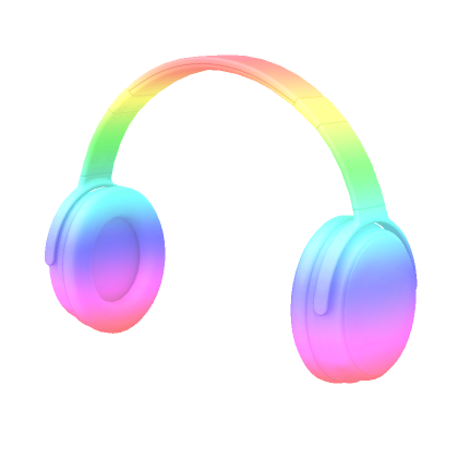 Roblox Item Rainbow Headphones
