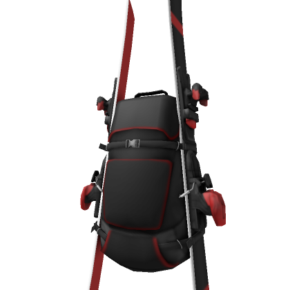 Roblox Item Pro Ski Backpack (Black/Red)