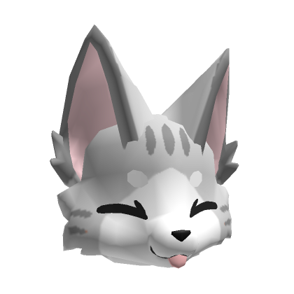 Happy Gray Kemono Cat Roblox Item - Rolimon's