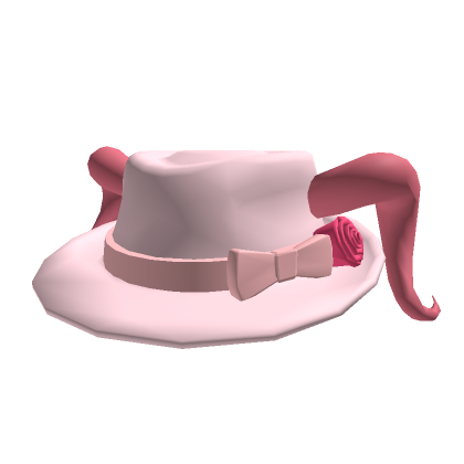 Graceful pink Fedora St. Valentine | Roblox Item - Rolimon's