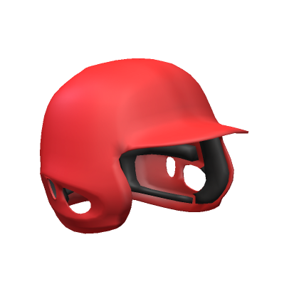 Roblox Item red baseball helmet