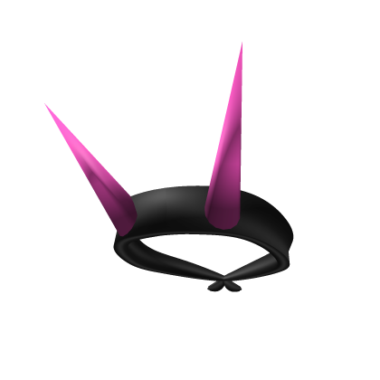 Roblox Item Spiked Punk Bandana Headband - Pink Horns