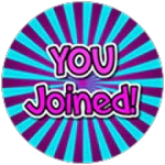You joined. | Roblox Game Badge - Rolimon's
