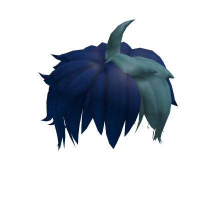 Messy Blue and Cyan Hair's Code & Price - RblxTrade