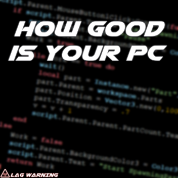 How good is your PC?