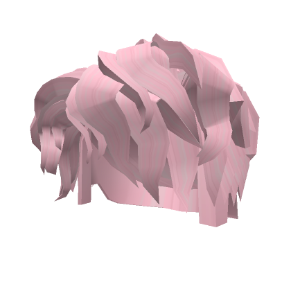 Pink Fluffy Curly Boy Hair's Code & Price - RblxTrade
