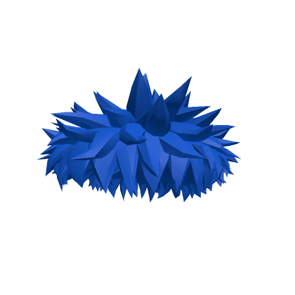 Roblox Item Spiky Blue Anime Hair