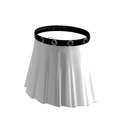 white skirt with belt Roblox