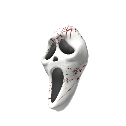 HALLOWEEN Hat Wailer Face Mask Ghost - Blood