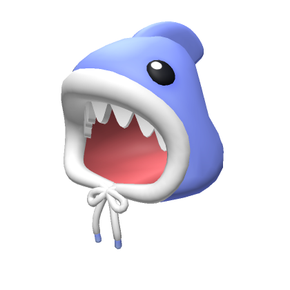 Blue Shark Hood - Roblox