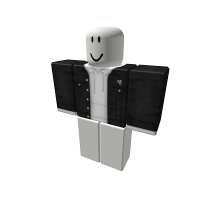 Denim jacket with white hoodie roblox hot sale