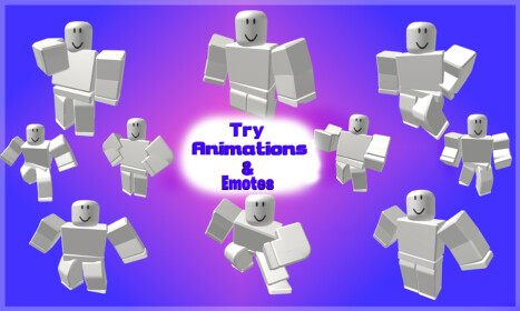 Try Animations & Emotes - Roblox