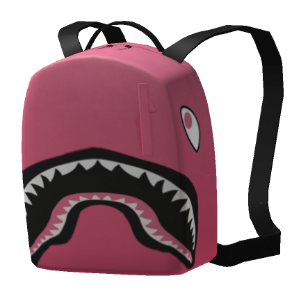Girls Pink Sprayground Shark Central Backpack
