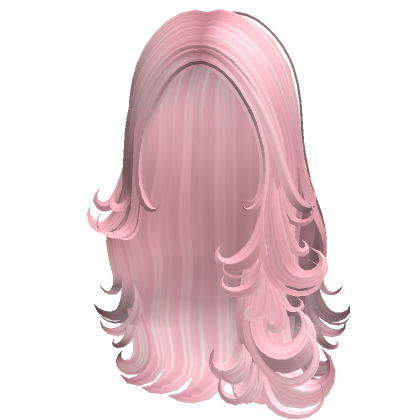 Long Super Model Curly Hair (Pink) | Roblox Item - Rolimon's