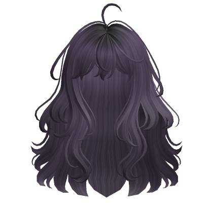 Roblox Item Anime Wavy Hair(Purple)