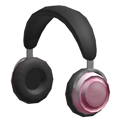 Roblox Item Y2K Pink Vintage Headphones