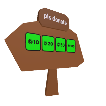 Pls Donate Head Sign | Roblox Item - Rolimon's