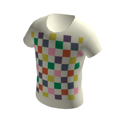 Threadless Colorful Checkerboard Pattern T-Shirt, roblox creator t-shirt 