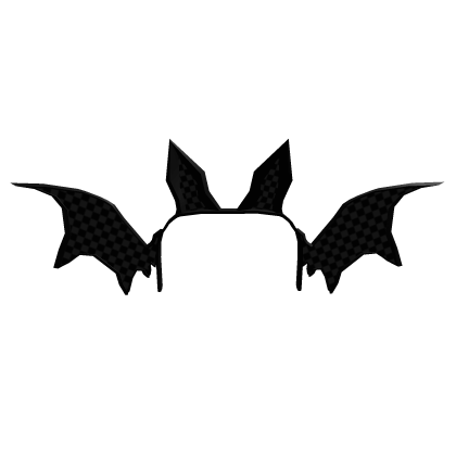 Roblox Item Checkered Bat Wing Headband