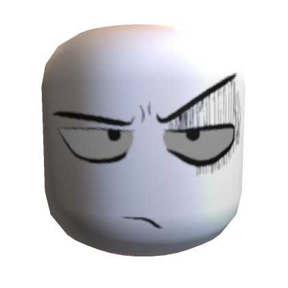 White Angry Man face  Roblox Item - Rolimon's