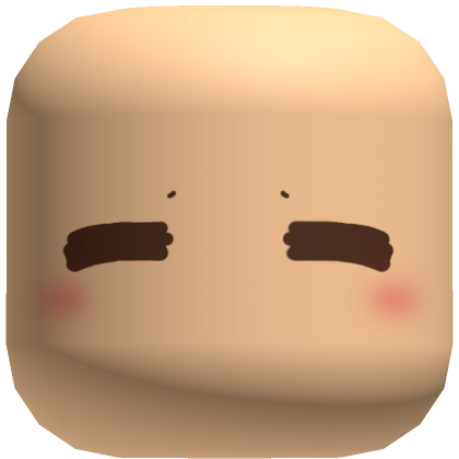 Roblox Item ୨୧ cute tired anxious frown face mask