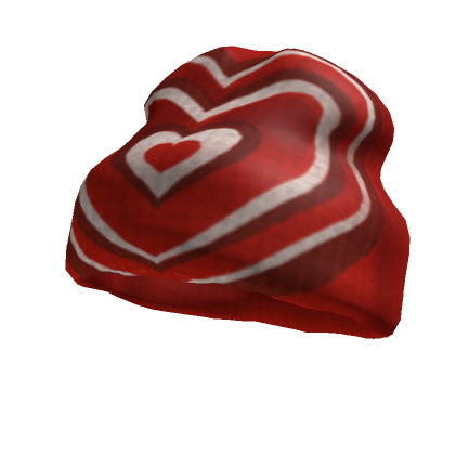 Y2K Red Hearts Beanie V1's Code & Price - RblxTrade