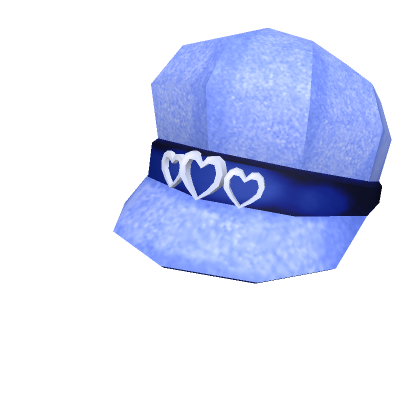 Roblox Item y2k Heart Cap - Cornflower Blue