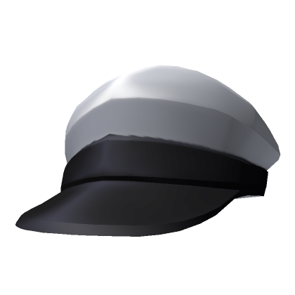 Roblox Item White & Black Modular Captain Hat