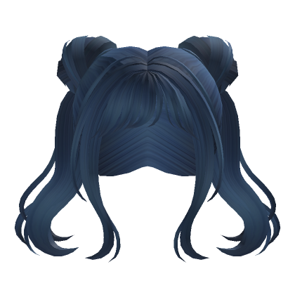 Half-Up Space Buns in Dark Blue | Roblox Item - Rolimon's