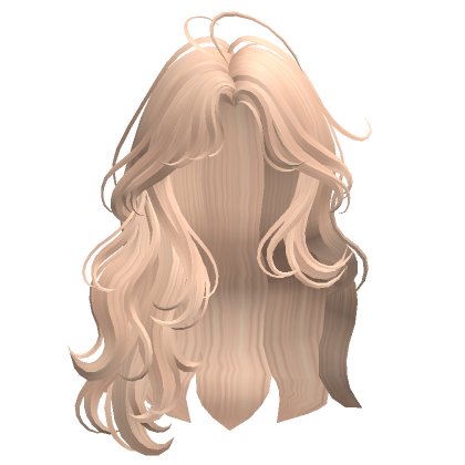 Fluffy Half Up Wavy Hair w Bangs Blonde's Code & Price - RblxTrade