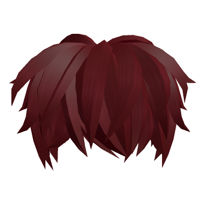 Roblox Item Red Messy Swept Hair