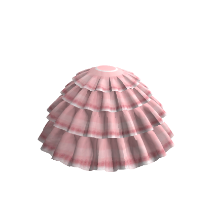 💖 Pretty Ball Gown Skirt in Pink Lace Ruffles | Roblox Item - Rolimon's