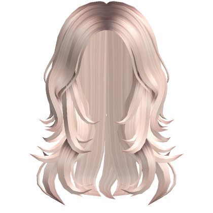 Aesthetic Messy Y2K Layered Curly Hair (Black)'s Code & Price - RblxTrade