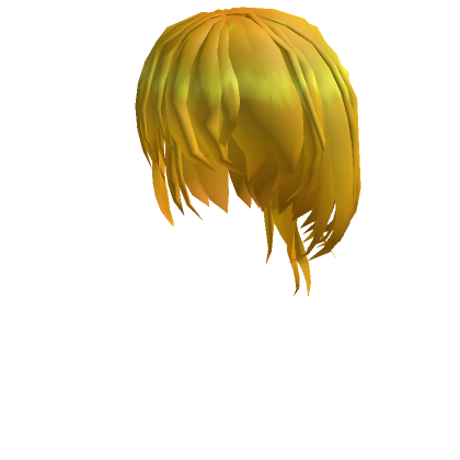 Roblox Item Kawaii Yellow Anime Girl Hair w/ Ponytail