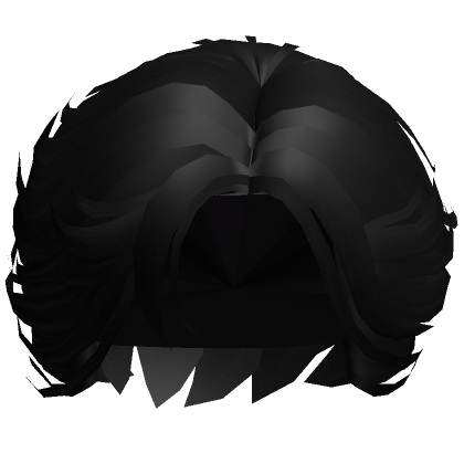 Pelo Masculino Barrido Lado Negro - Roblox