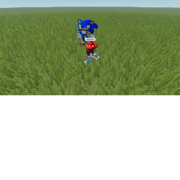 walk around a flat png of sonic