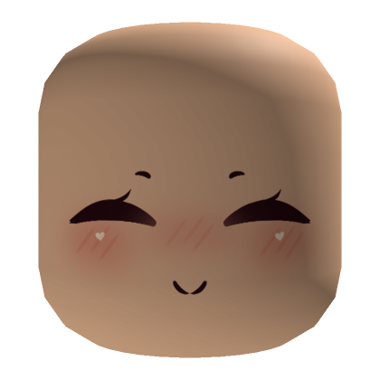 💖 Cute Blush Smile Kawaii Face Mask (Beige)