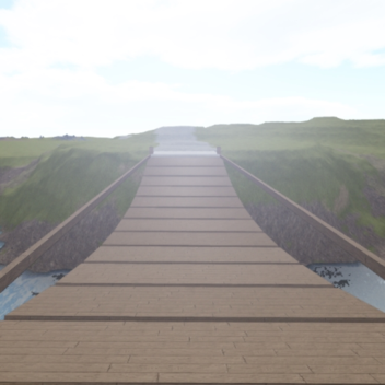 Terrain with bridge