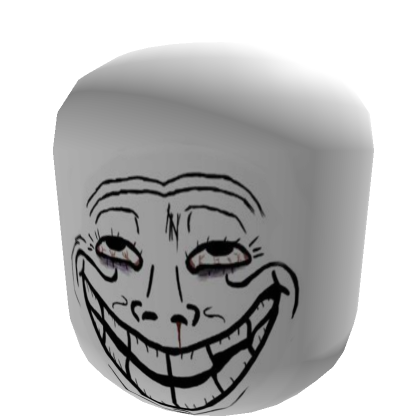Scary Cursed Troll Face (Big Head) | Roblox Item - Rolimon's
