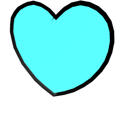 Roblox Item Teal Blue Heart