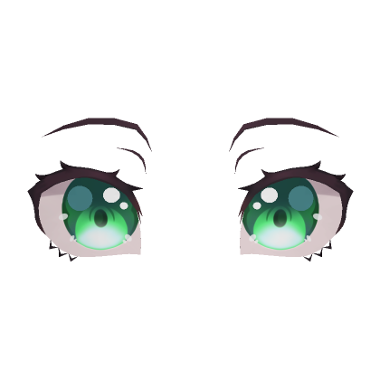 Green Anime Eyes 01 - Neutral | Roblox Item - Rolimon's