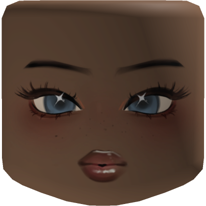 Blue MakeUp Girl Face  Roblox Item - Rolimon's