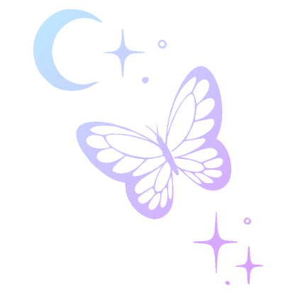 Autocolante de Neon Moonlight Butterfly Face - Roblox