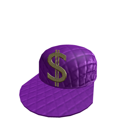 Roblox Item Gold and Purple Baseball Hat 