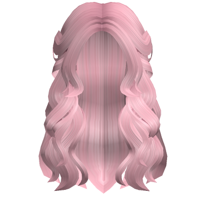 Roblox Item Lush preppy Aesthetic Wavy Hair in Pink