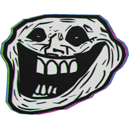 Glitched Troll Scary Face | Roblox Item - Rolimon's